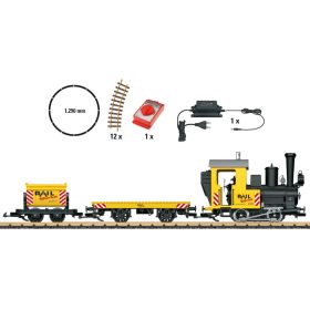   LGB 70504 Analóg kezdőkészlet: Gőzmozdony építkezési tehervonattal, kör pályával (G)