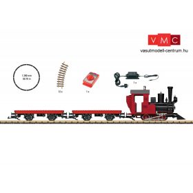   LGB 90463 Analóg kezdőkészlet: Gőzmozdony tehervonattal építőkockák szállításához, kör pályával (G)
