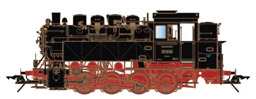Lenz 40281-03 Gőzmozdony BR 81 010, DRG (E2) (0) - Sound és füst