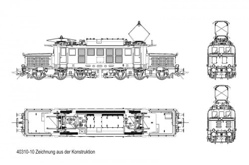 Lenz 40310-10 Villanymozdony BR 194 579-9, SSW, RAL6020 krómoxidzöld, DB (E4) (0) - Sound