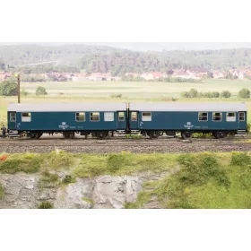   Lenz 41155-01 Pályafenntartási személykocsi-pár, háromtengelyes Umbauwagen, kék, DB (E4) (0)