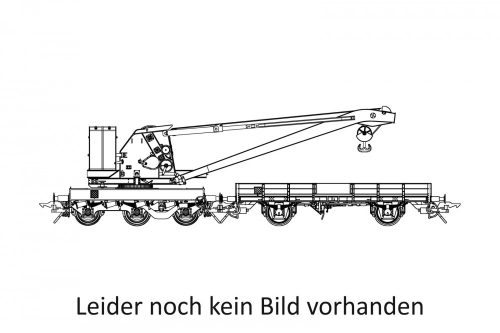 Lenz 42450-06 Vasúti daru gémtartó kocsival, Whylen 10t, zöld, DB (E4) (0)