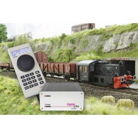 Lenz 43104-04 Szerelvénykészlet: Köf II dízelmozdony tehervonattal, ovál pálya csonkavág