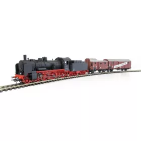   Lenz 43237-01 Gőzmozdony BR 38 (P8), poggyászkocsi-egységgel, DB (E3) (0) - Sound