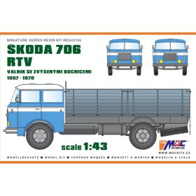   MAC Distribution RES43105 Škoda 706 RTV (1/43) műgyanta makett