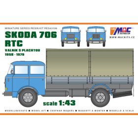   MAC Distribution RES43106 Škoda 706 RTC (1/43) műgyanta makett