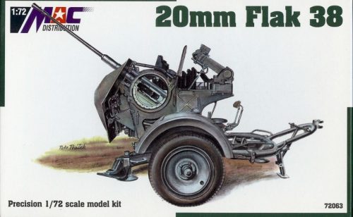 MAC Distribution 72063 German 20 mm FlaK 38 (1/72) löveg makett