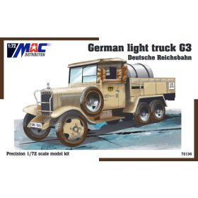   MAC Distribution 72134 German Light Truck G3 Deutsche Reichsbahn (1/72) harcjármű makett