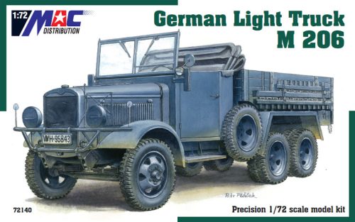 MAC Distribution 72140 German Light Truck M 206 (1/72) harcjármű makett