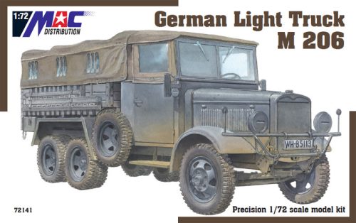 MAC Distribution 72141 German Light Truck M 206 (1/72) harcjármű makett