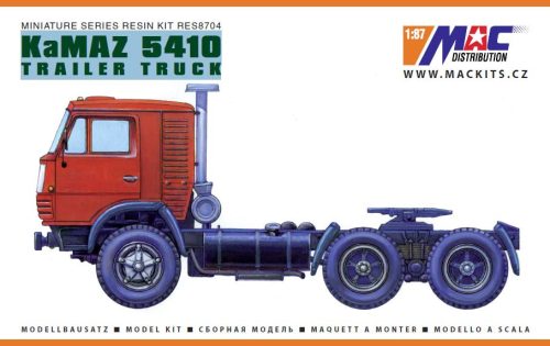 MAC Distribution RES8704 KaMAZ 4310 trailer truck (1/87) műgyanta makett