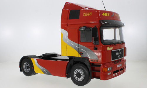 MCG 18135 MAN F2000 nyergesvontató, 1994, piros (236575) (1:18)