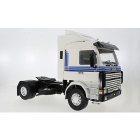   MCG 18143 Scania 143 Topline nyergesvontató 1987, fehér/kék (236583) (1:18)