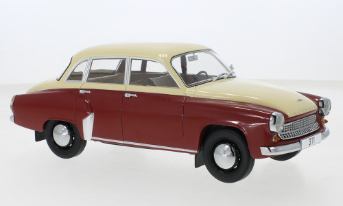 MCG 18299 Wartburg 311, bordó/bézs, 1959 (259544) (1:18)