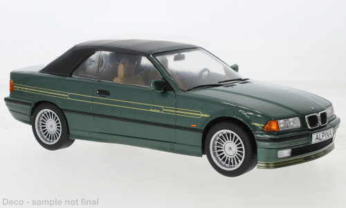 MCG 18321 BMW Alpina B3 3.2 Cabriolet Basis: E36 metál színben - zöld, 1995 (266469) (1:18)