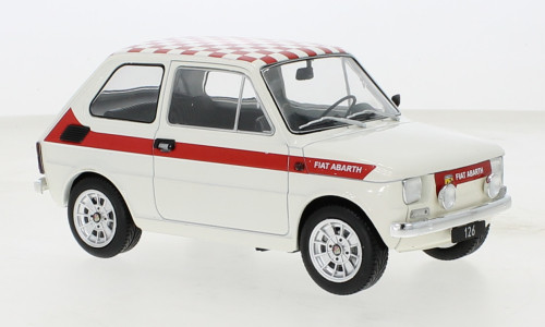 MCG 18325 Fiat 126 Abarth-Look, fehér, 1972 (260097) (1:18)