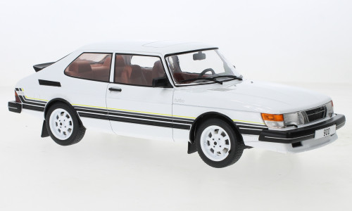 MCG 18339 Saab 900 Turbo, Dekor, 1981, fehér (260252) (1:18)