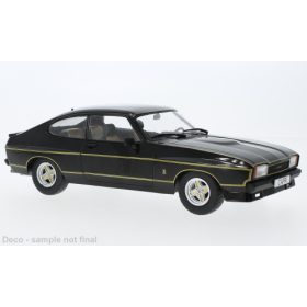   MCG 18348 Ford Capri MK II X-Pack 1975, fekete (258859) (1:18)