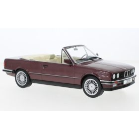   MCG 18380 BMW 325i (E30) Cabriolet, 1985, metál színben - bordó (255546) (1:18)