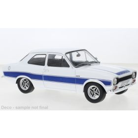   MCG 18385 Ford Escort MK I RS 2000, fehér/kék, 1973 (265122) (1:18)