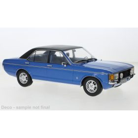   MCG 18394 Ford Granada MK I, 1975, metál kék/matt fekete (258863) (1:18)