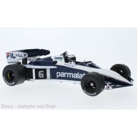   MCG 18619F Brabham BT52 1983, Parmalat, Formel 1, GP afrika, R.Patrese, 6, John Player Team Lotus (266613) (1:18)