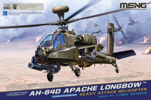 MENG QS-004 Boeing AH-64D Apache Longbow 1/48 helikopter makett