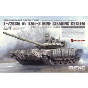   MENG TS-053 Russian T-72B3M w/ KMT-8 Mine Clearing System 1/35 harckocsi makett