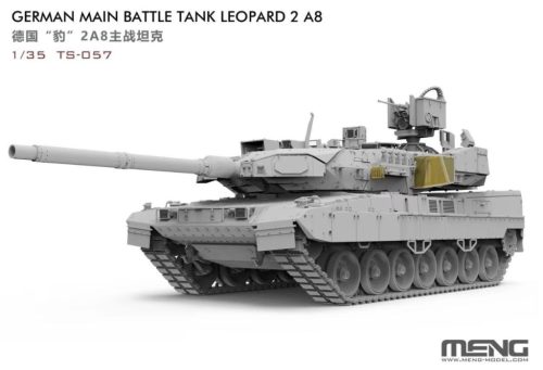 MENG TS-057 Leopard 2A8 German Main Battle Tank 1/35 harckocsi makett
