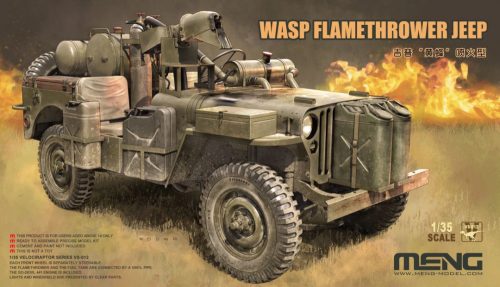 MENG VS-012 Wasp Flamethrower Jeep 1/35 harcjármű makett