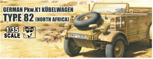 MENG VS-015 German Pkw.K1 Kübelwagen Type 82 (North Africa) 1/35 harcjármű makett