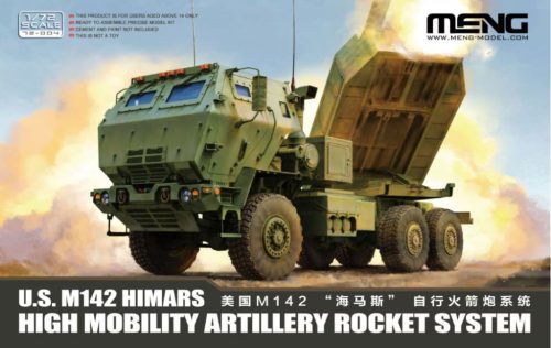 MENG 72-004 U.S. M142 HIMARS High Mobility Artillery Rocket System 1/72 harcjármű makett