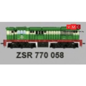   MTB 30452 Dízelmozdony Serie 770 058 (ex T669.0), ZSR (E6) (TT)