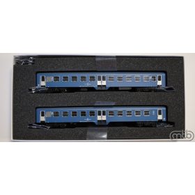   MTB 50002S Személykocsi-pár, négytengelyes Bhv sorozat, 2. osztály, psz: 391 / 722, MÁV (E5) (H0)