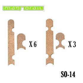   Magnorail SO-14 Pályatakaró tartó 60 cm egyenes, dupla pályához (H0)