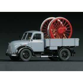 Märklin 18223 Magirus Mercur platós teherautó, küllős mozdonykerék rakománnyal (1)