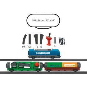   Märklin 29349 Kezdőkészlet My World - Containerlogistik tehervonat (H0)