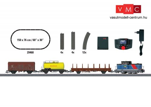 Märklin 29468 Digitális kezdőkészlet: Dízelmozdony tehervonattal, Green Cargo (E6) (H0) - 