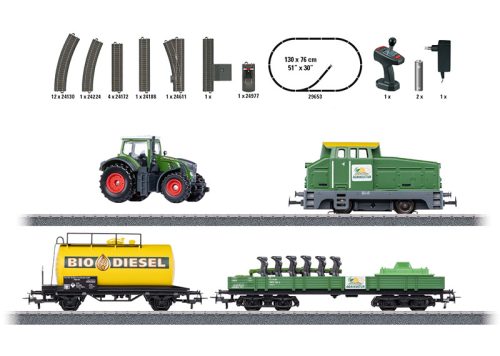 Märklin 29653 Digitális kezdőkészlet: Dízelmozdony tehervonattal - Landwirtschaft, Start up (H0) - AC