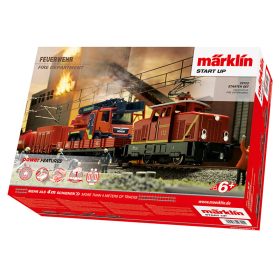 Märklin 29722 Digitális kezdőkészlet: Villanymozdony tűzoltó vonattal - Feuerwehr, Start 