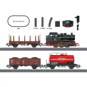   Märklin 29890 Märklin Start up digitális kezdőkészlet: Gőzmozdony BR 89.0, tehervonattal, DB (E3) (H0) - C-Gleis ovál, Mobile Station vezérlés - AC