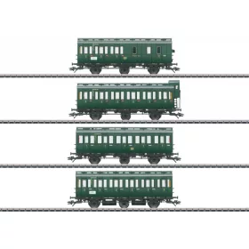   Märklin 42046 Személykocsi-készlet, 4-részes négytengelyes gyorsvonati kocsik, SBB (E2) (H0) - AC