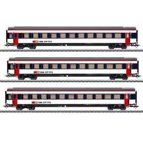   Märklin 42153 Személykocsi-készlet, 3-részes négytengelyes EW IV B, SBB (E6) (H0) - AC