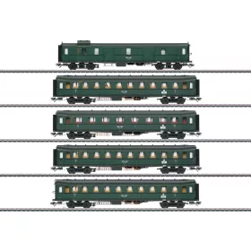 Märklin 42265 Gyorsvonati személykocsi-készlet, 5-részes DRG (E2) (H0) - AC