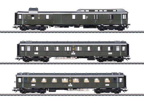 Märklin 42490 Személykocsi-készlet, 3-részes négytengelyes FD 226, DB (E3) (H0) - AC