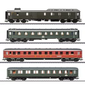   Märklin 42491 Személykocsi-készlet, 4-részes négytengelyes gyorsvonat, D74, DB (E3) (H0) - AC