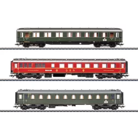   Märklin 42533 Személykocsi-készlet, 3-részes négytengelyes gyorsvonat, D74, DB (E3) (H0) - AC
