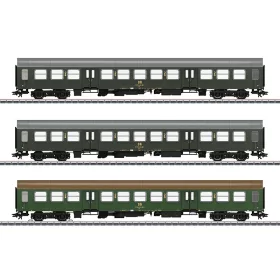   Märklin 42580 Személykocsi-készlet, 3-részes négytengelyes Halberstadt típus, 2 osztály, DR (E4) (H0) - AC