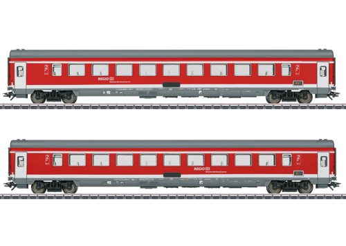 Märklin 42989 Személykocsi-pár, négytengelyes Bpmz, 2. osztály, München Nürnberg Express