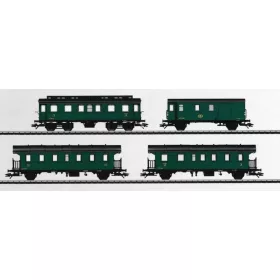 Märklin 43054 Személykocsi-készlet, 4-részes, serie 81 gőzmozdonyhoz, SNCB (E3) (H0) - AC